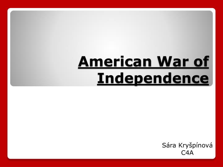 american war of independence