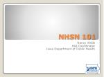 NHSN 101 - slide 1