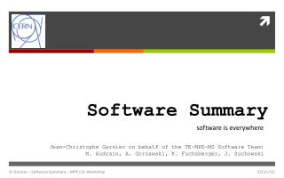Software Summary