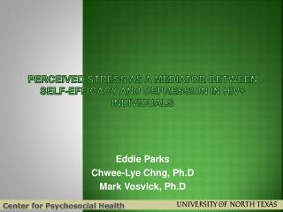 Perceived Stress as a Mediator Between Self-efficacy and Depression in HIV+ Individuals