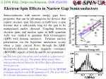 Advancing Electron Spin Effects in Narrow-Gap Semiconductors - slide 1