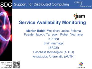 Service Availability Monitoring