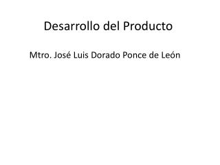 desarrollo del producto
