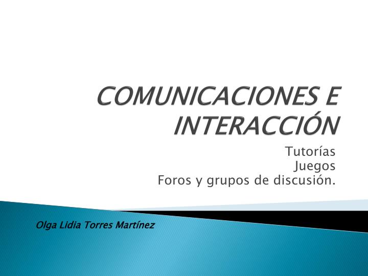 comunicaciones e interacci n