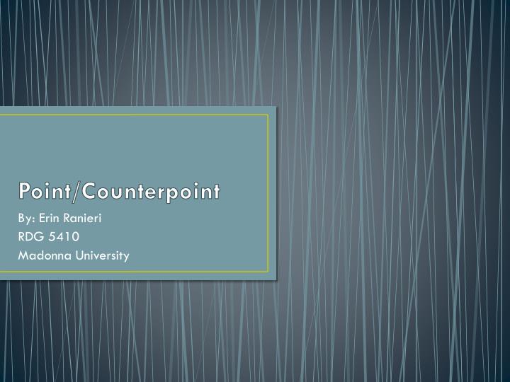 point counterpoint