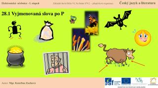 28 1 vyjmenovan slova po p
