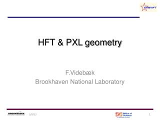 HFT &amp; PXL geometry