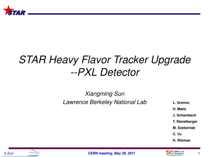 star heavy flavor tracker upgrade pxl detector