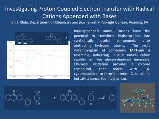 Investigating Proton-Coupled Electron Transfer with Radical Cations Appended with Bases