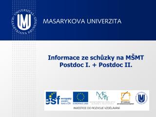 informace ze sch zky na m mt postdoc i postdoc ii