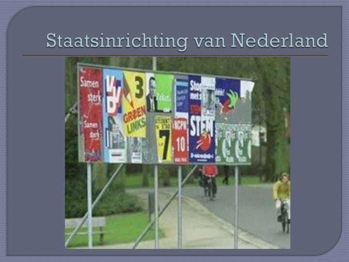 staatsinrichting van nederland