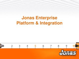 Jonas Enterprise Platform &amp; Integration