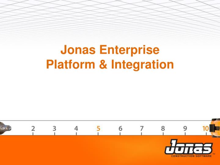 jonas enterprise platform integration
