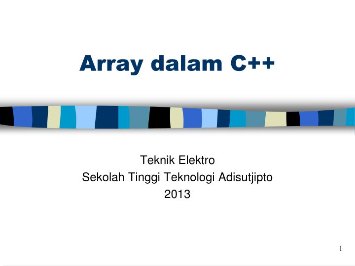 array dalam c