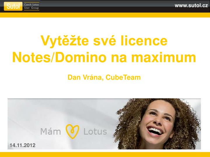 vyt te sv licence notes domino na maximum