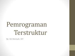 pemrograman terstruktur