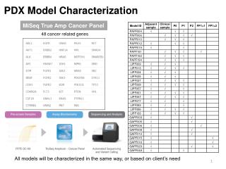PDX Model Characterization