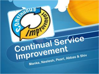 Continual Service Improvement