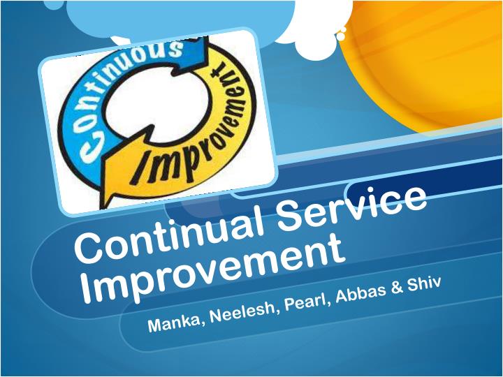 continual service improvement