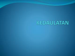 kedaulatan