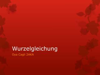 Wurzelgleichung