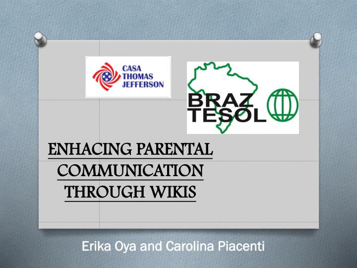 enhacing parental communication through wikis