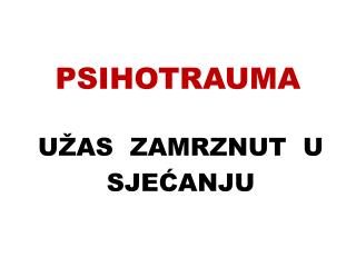 psihotrauma