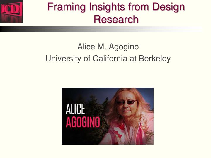 framing insights from design research