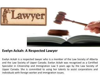 Evelyn Ackah - A Respected Lawyer