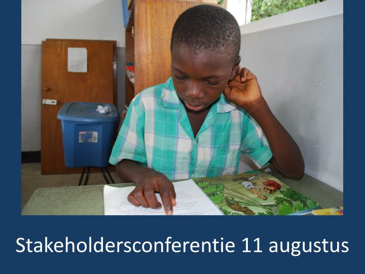 stakeholdersconferentie 11 augustus