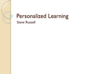Personalized Learning