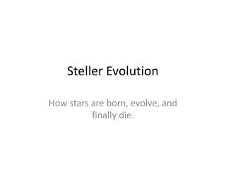 Steller Evolution