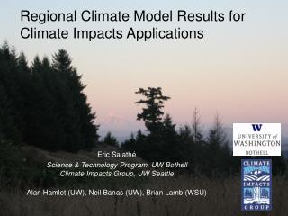 Regional Climate Model Results for Climate Impacts Applications