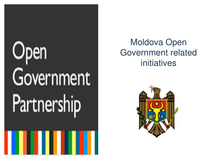 moldova open government related initiatives