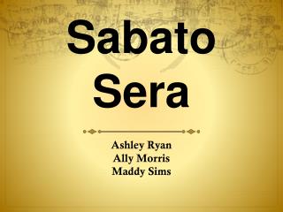 sabato sera