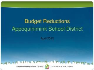 Budget Reductions Appoquinimink School District April 2012