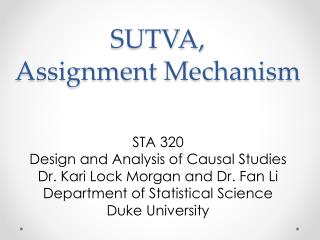 SUTVA, Assignment Mechanism