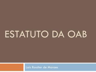 estatuto da oab