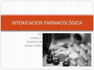 intoxicacion farmacol gica