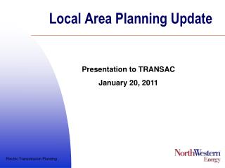 Local Area Planning Update