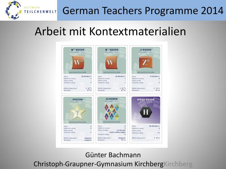 german teachers programme 2014