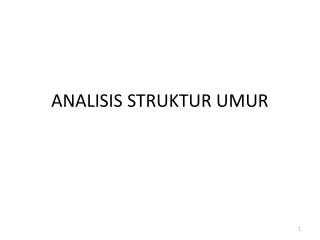 analisis struktur umur