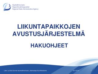 liikuntapaikkojen avustusj rjestelm