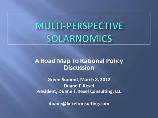 Multi- PerspecTive SOLARnOMICS