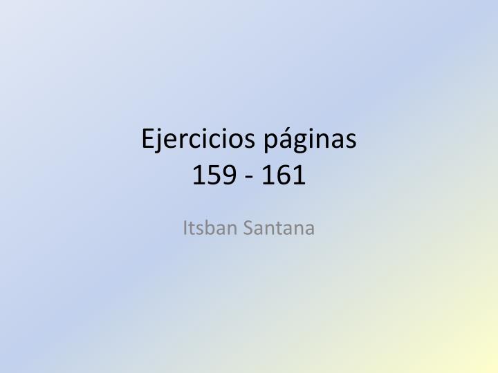 ejercicios p ginas 159 161