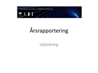 Årsrapportering