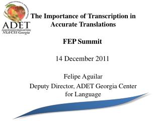 fep summit 14 december 2011