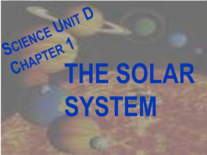 science unit d chapter 1