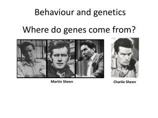 Where do genes come from?