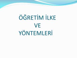 ret m lke ve y ntemler